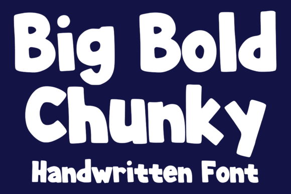 Big Bold Chunky: A Typeface That Pops With Personality