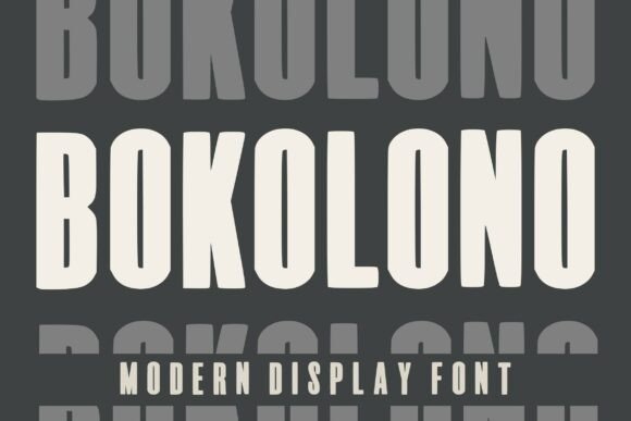 Bokolono: The Modern Display Font for Bold Visual Statements