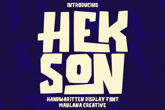 Hekson: A Bold Handwritten Font for Modern Brands