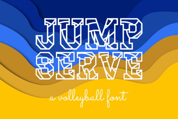Jump Serve: A Display Font with Unmistakable Energy