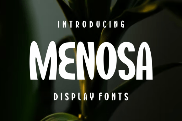 Menosa: The Display Font That Brings Modern Edge to Your Projects