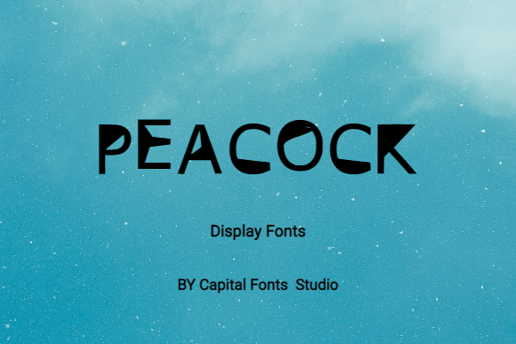 Peacock Font: A Modern Display Typeface for Every Project