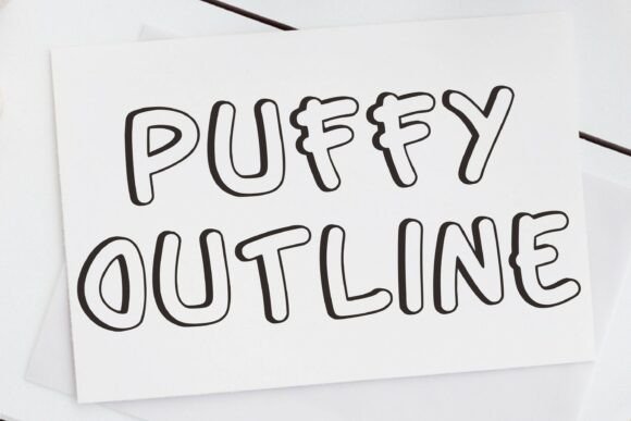 Puffy Outline: The Friendly Typeface for Cheerful Branding