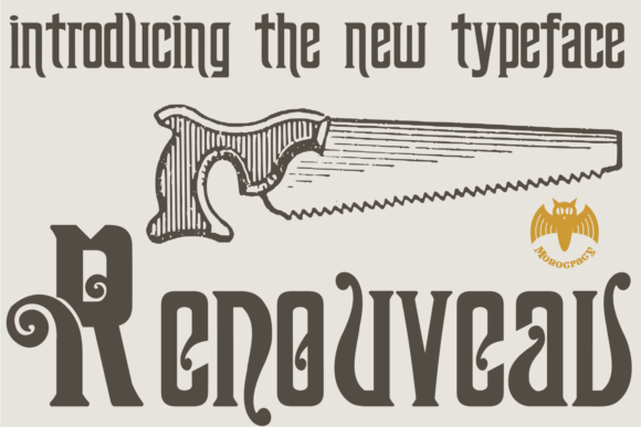 Renouveau: A Vintage Display Font for Timeless Design