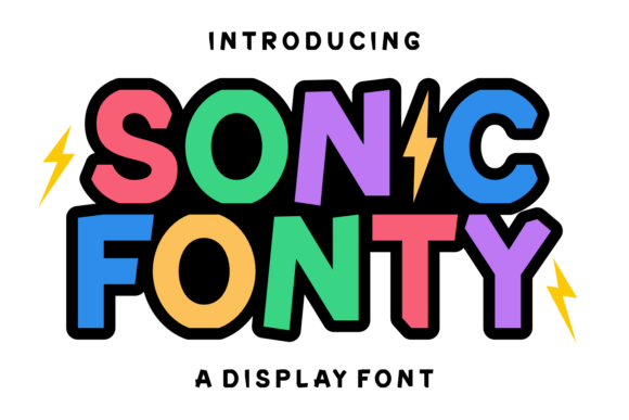 Sonic Fonty: The Playful Typeface for Creative Projects