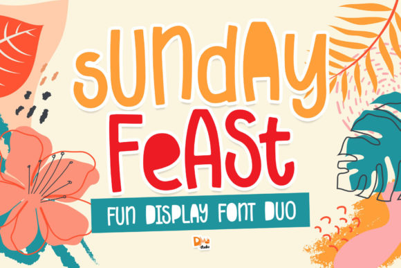 Sunday Feast: A Display Font with Weekend Vibes