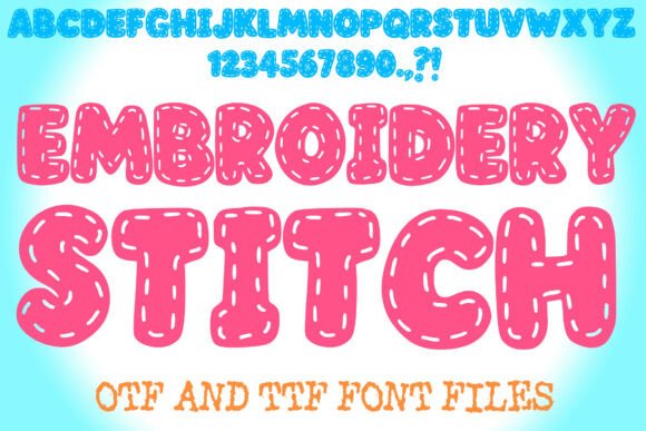 The Cozy Charm of Embroidery Stitch Typography